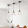 Betton 1 - Light Black/Gold/Clear Pendant