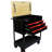 3 Drawers Multifunctional Tool Cart With Wheels And Wooden Top
