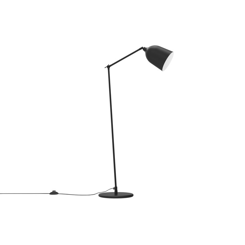 Mekano 162cm Swing Arm Floor Lamp, Black