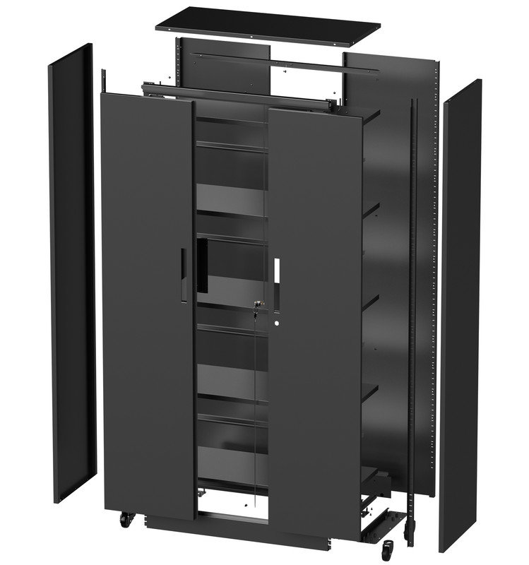 71"H Metal Garage Storage Cabinet, Black Tool Steel Locking Cabinet with Doors and 4 Shelves, Tall Cabinets for Garage Storage Systems Lockable File Cabinet for Home Office, Classroom/Pantry