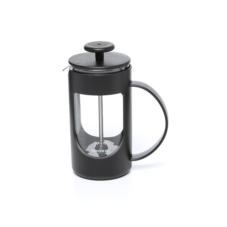 Bonjour Ami-Matin Coffee Unbreakable Plastic French Press: 3 Cup - Black