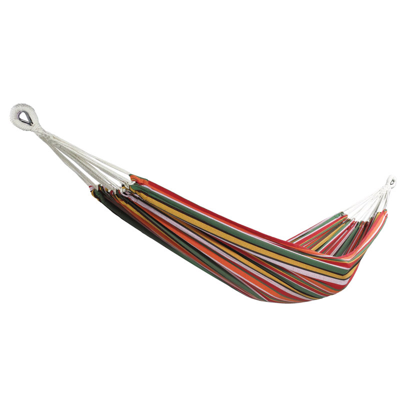 Hamac pour arbre de suspension Mathis, H 1 po x l 40 po x P 75 po, Jaune / rouge