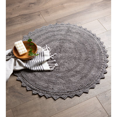 Lisk Cotton Blend Bath Rug