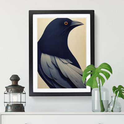 Crow Bird Art - Picture Frame Print
