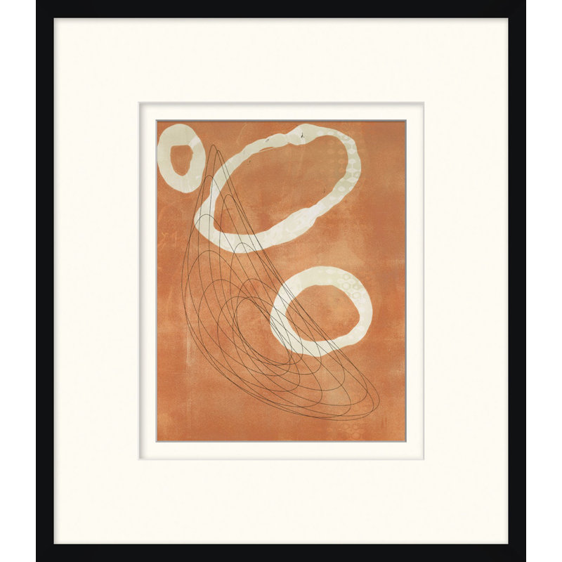 Monoprint 6 - Peinture encadrée sur papier