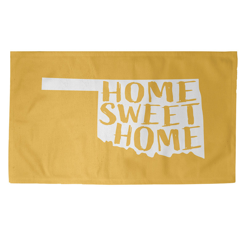 Tapis de la zone jaune doux home Oklahoma, Rectangle 5 pi x 7 pi