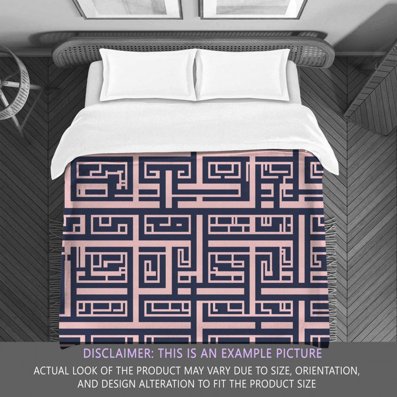 Édredon Greek Key Bedding, Édredon simple
