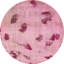 Tapis rose en laine Power Loom-820803073