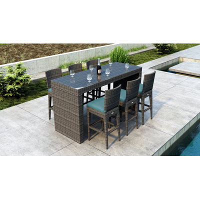 Gilleland 6 - Person Patio Dining Set with Rectangular Table , Sunbrella® Cushions Included
