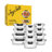JoyJolt Fluted Glass Food Storage Containers with Leakproof Lids, Set of 12-93241397