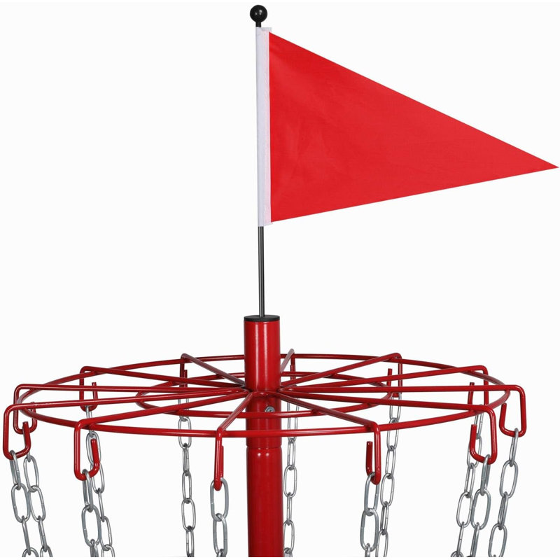 Practice Basket for Disc Golf, Red, 53" H x 25.2" W x 25.2" D