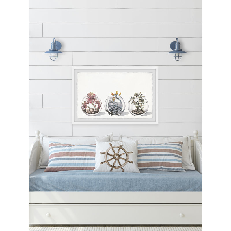 Delicate Planters - Single Picture Frame Painting, 38cm H x 45cm W