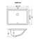 Ruvati 17 x 12 inch Undermount Bathroom Rectangular Porcelain Ceramic Sink with Overflow