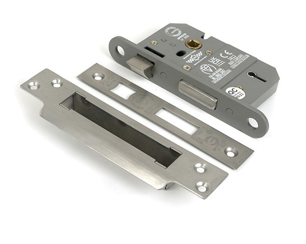 Lever BS Sash Lock, Satin Chrome