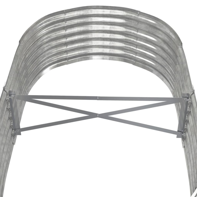 Anouchka Metal Raised Garden Bed, Silver, 14.2"H x 59.8" W x 31.5" D