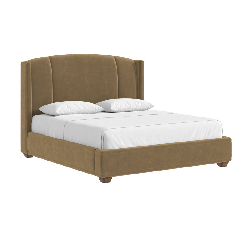 Harbor QN Uph Bed-Camel, Queen