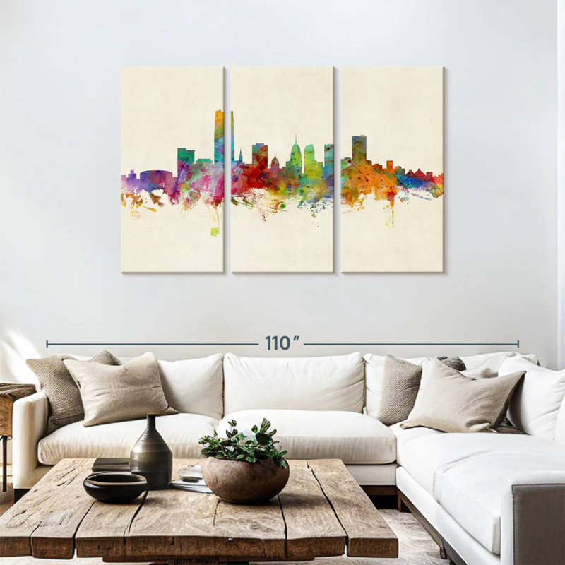 Oklahoma City Skyline III, 48" H x 74" W