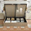 Grand lit plateforme tapissier avec rangement hydraulique relevable Braya, beige, grand-704506508-704506483