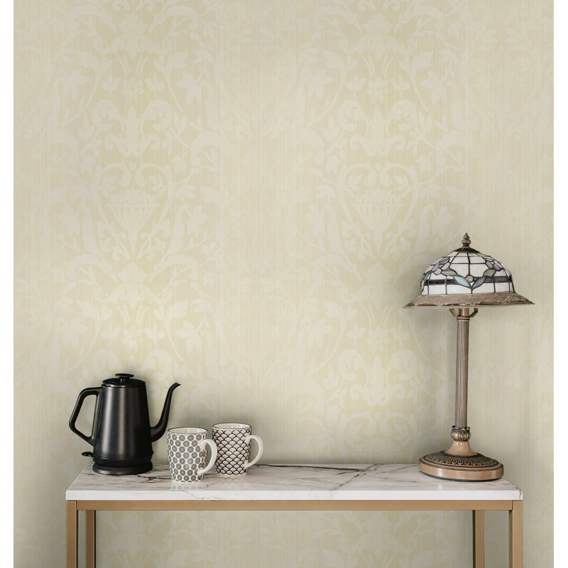 Papier peint damassé non tissé Seabrook Designs, Avoine
