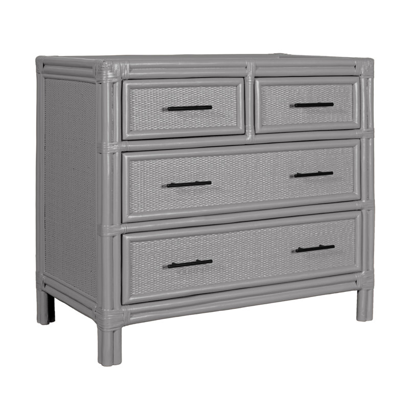 Aruba 4 - Drawer Nightstand, Light Gray