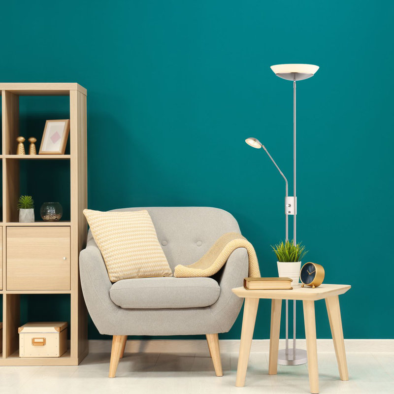 178.5 Cm Ganina Floor Lamp, Nickel