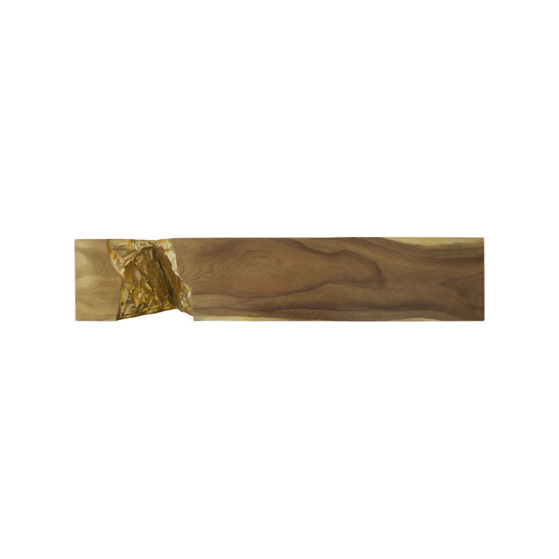 Chiseled Console Table, Natural, Gold