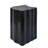 Black Irregular MGO End Table 2-In-1, Split Design, Indoor/Outdoor Small Space Ready-1879478276