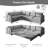 115.2" L-Shaped Sofa Couch with Pull-Out Bed, Oversize 6-Seater Convertible Sleeper Sectional Sofa with Teddy Upholstered, Left/Right Facing, Side Pockets & USB Ports-295446160