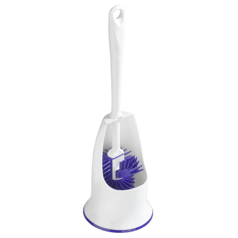 Sikander 17 Stories purple, set of 2, with edge Toilet Brush Set