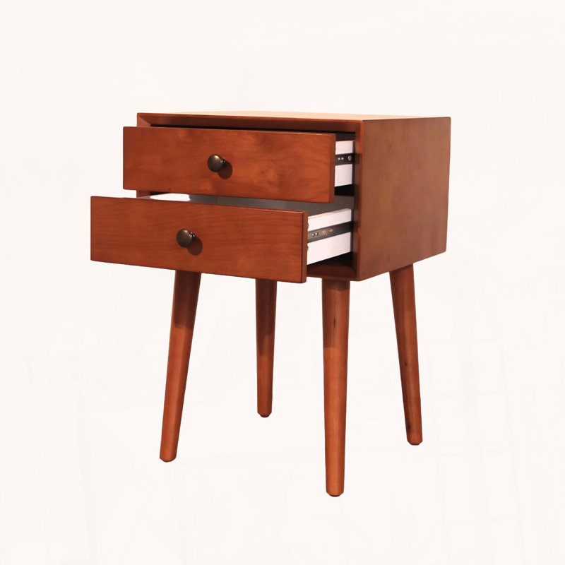 Table de chevet avec 2 tiroirs