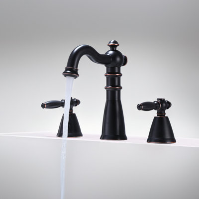 Widespread Bathroom Faucet 3 Hole, 2-Handle Bathroom Sink Faucet