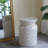 Round Bamboo Accent Table