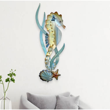  Fitz and Floyd Fitz & Floyd Coastal Home Seahorse Ceramic  Figurine, 13.75 inches : Home & Kitchen