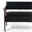Banc en similicuir avec accoudoirs en bois-64939981