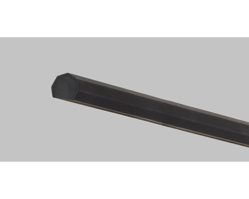 Plural Faceted Picture Light, Nightshade Black, 0.7" H x 18" W x 8.9" D, 13.5