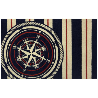 Didonato Looped / Hooked Striped Rug