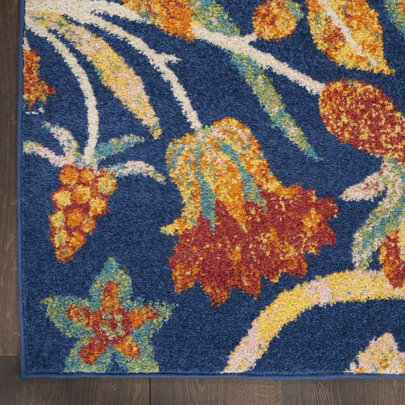 Weyland Floral Indoor Rug, Rectangle 4' x 6'