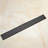 Linear Grid Shower Drain With Leveling Feet In Matte Black