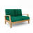 Io 52'' Wide Teak Loveseat with Sunbrella® Cushions