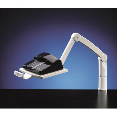 Height-Adjustable Phone Swivel Arm with Supporting Plate