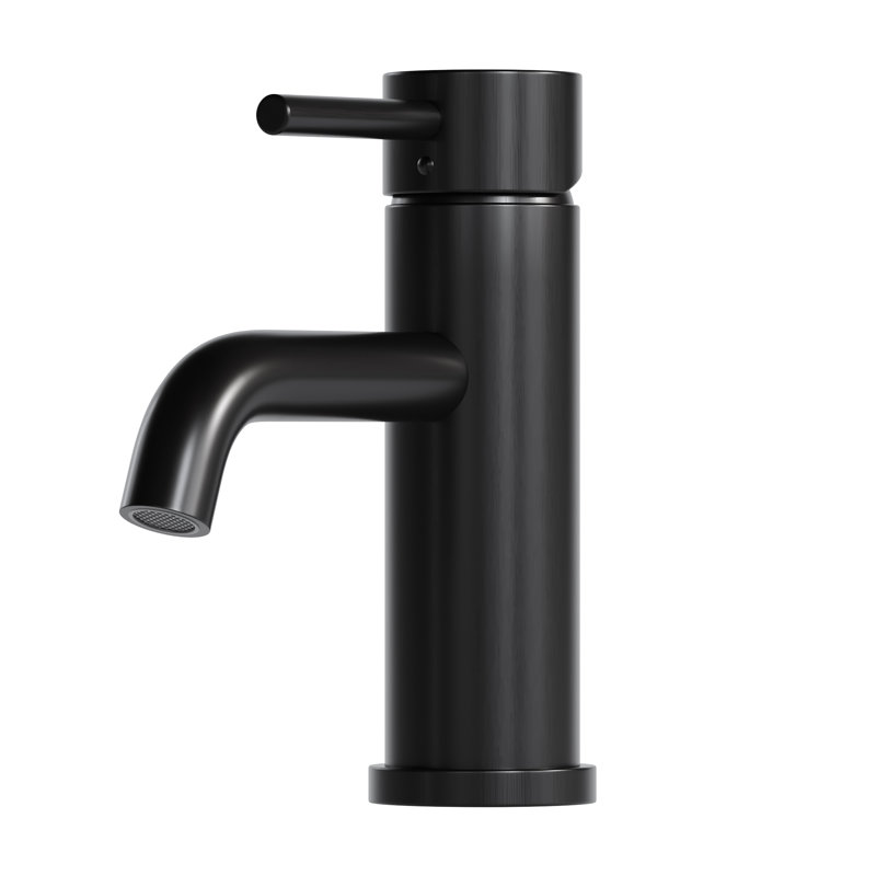 Single-Hole Bathroom Faucet, Black