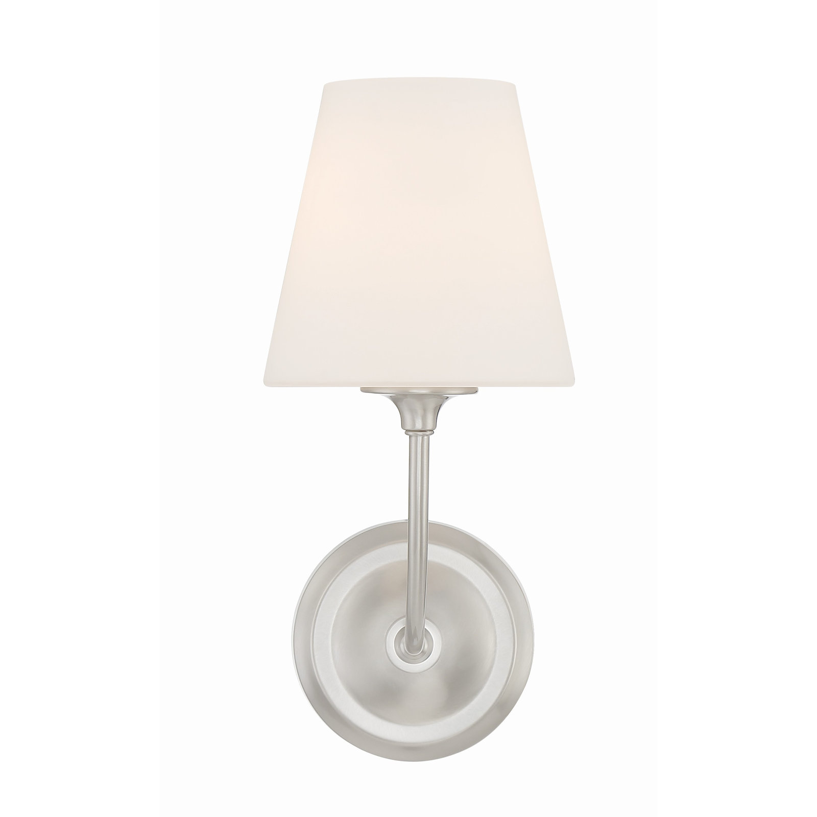 Lane Single Light Armed Sconce, Brushed Nickel