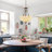  Elyce 3 - Light Vintage Tiffany Dimmable Urn / Bowl Chandelier