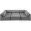 Canapé modulaire réversible de coin de 114 po avec repose-pieds Itoro-82751054