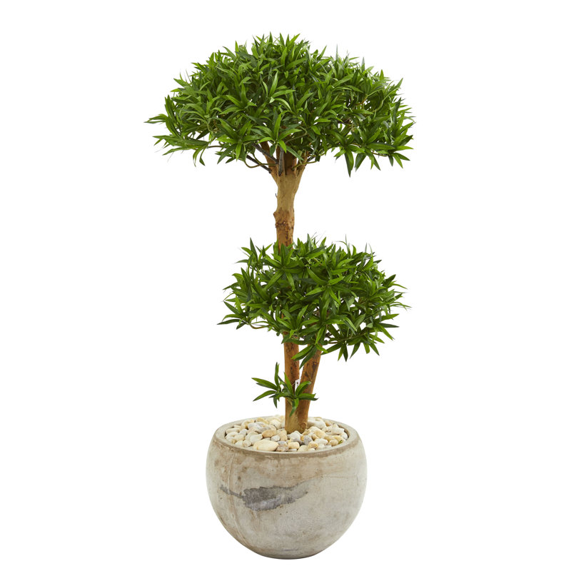 Arbre de bonsai artificiel 30,5" en pot