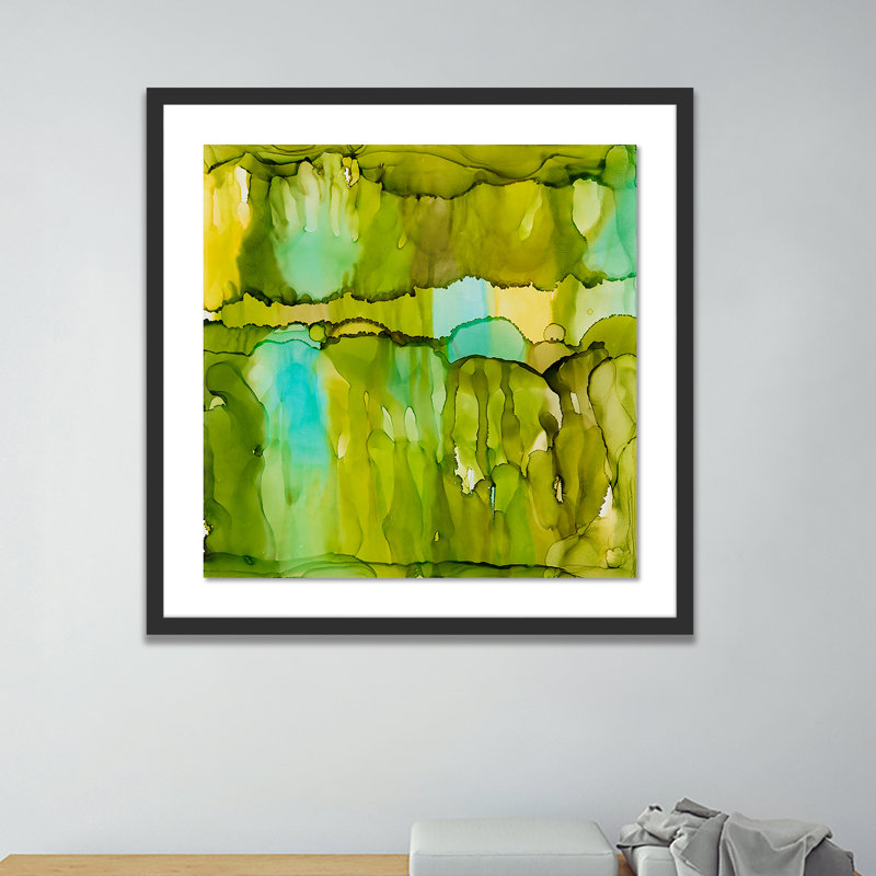 Rewriting the Path III Framed Graphic Art, 40" H x 40" W x 2.5" D, Black