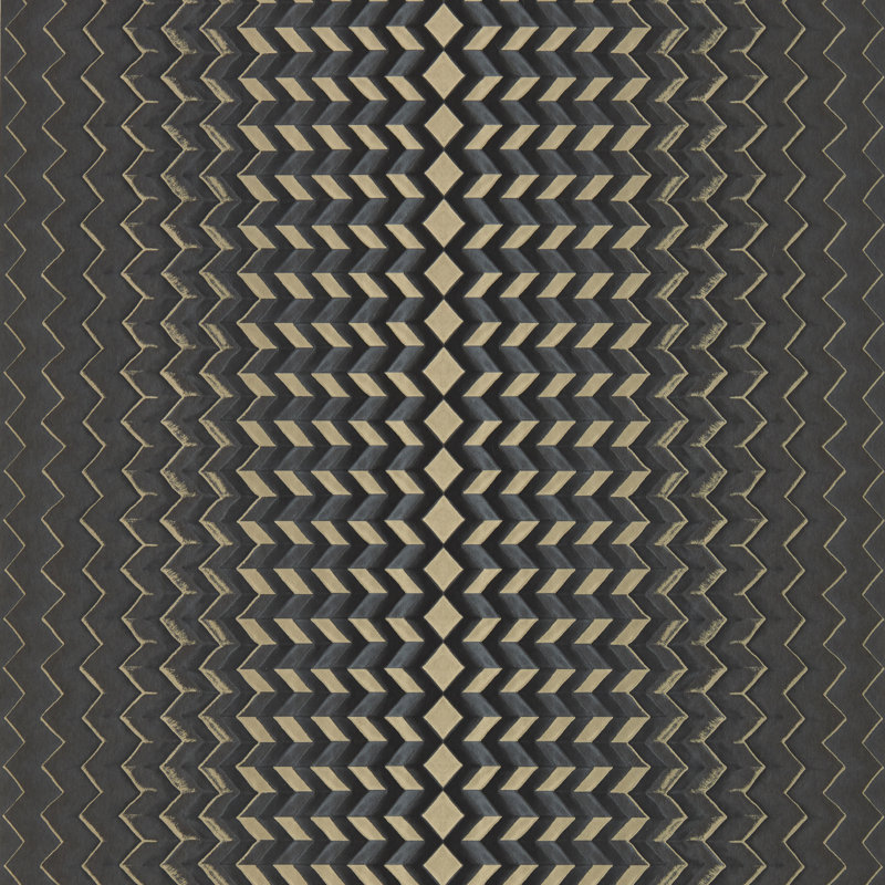 Fragment Fusion 10.05m x 52cm Wallpaper Roll, Charcoal/Gold