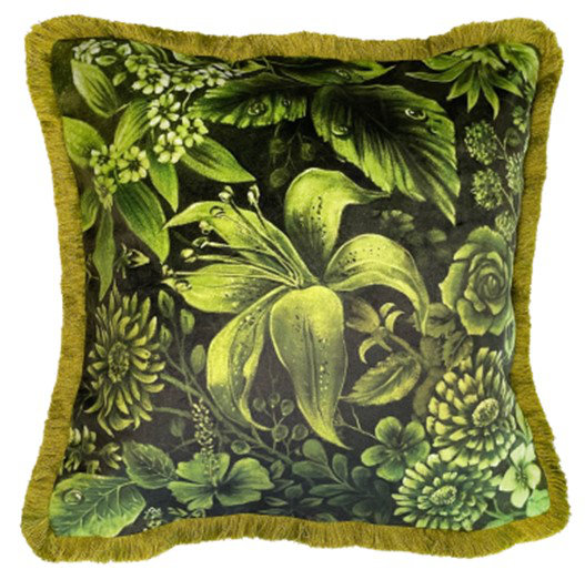 Alhasan Abstract Green Cushion
