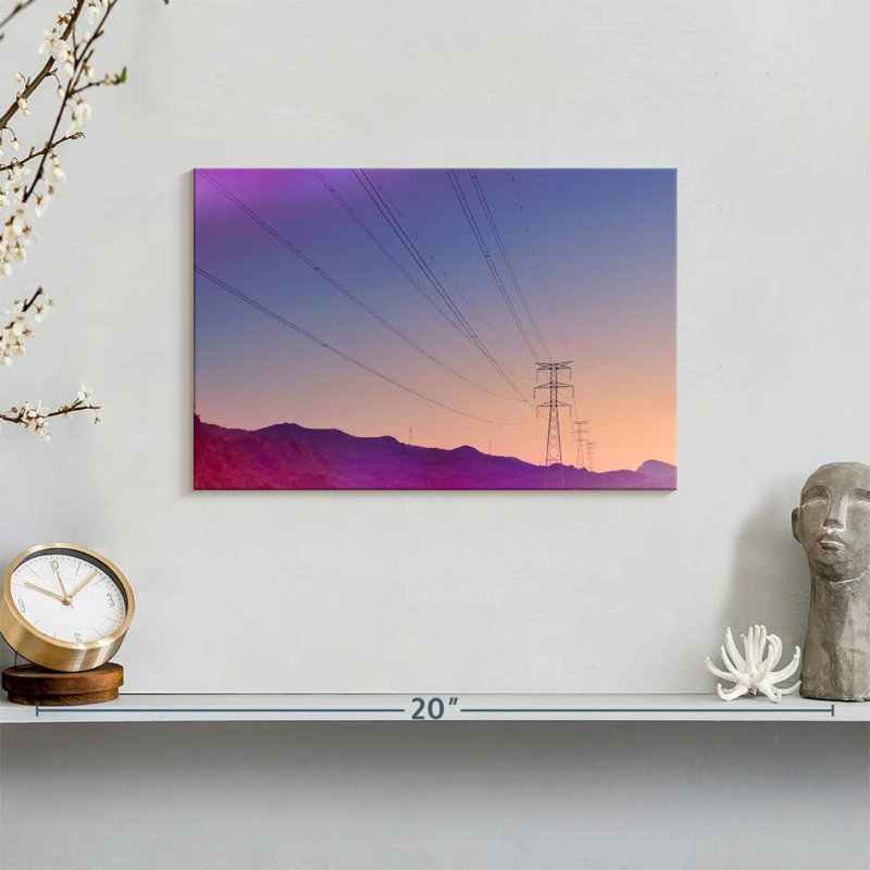 Lilie Power Lines, 8" H x 12" W