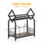 2-Tier Vinyl Record Storage Holder With Dividers,Vinyl Record Display Holds 300 Lps, Storage Rack Suitable For Magazines Books Documents Albums